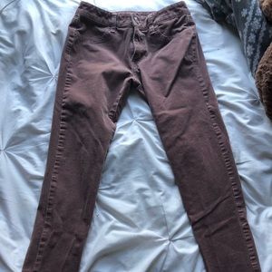 Cord X4 American Eagle Jeggings Dark Mauve